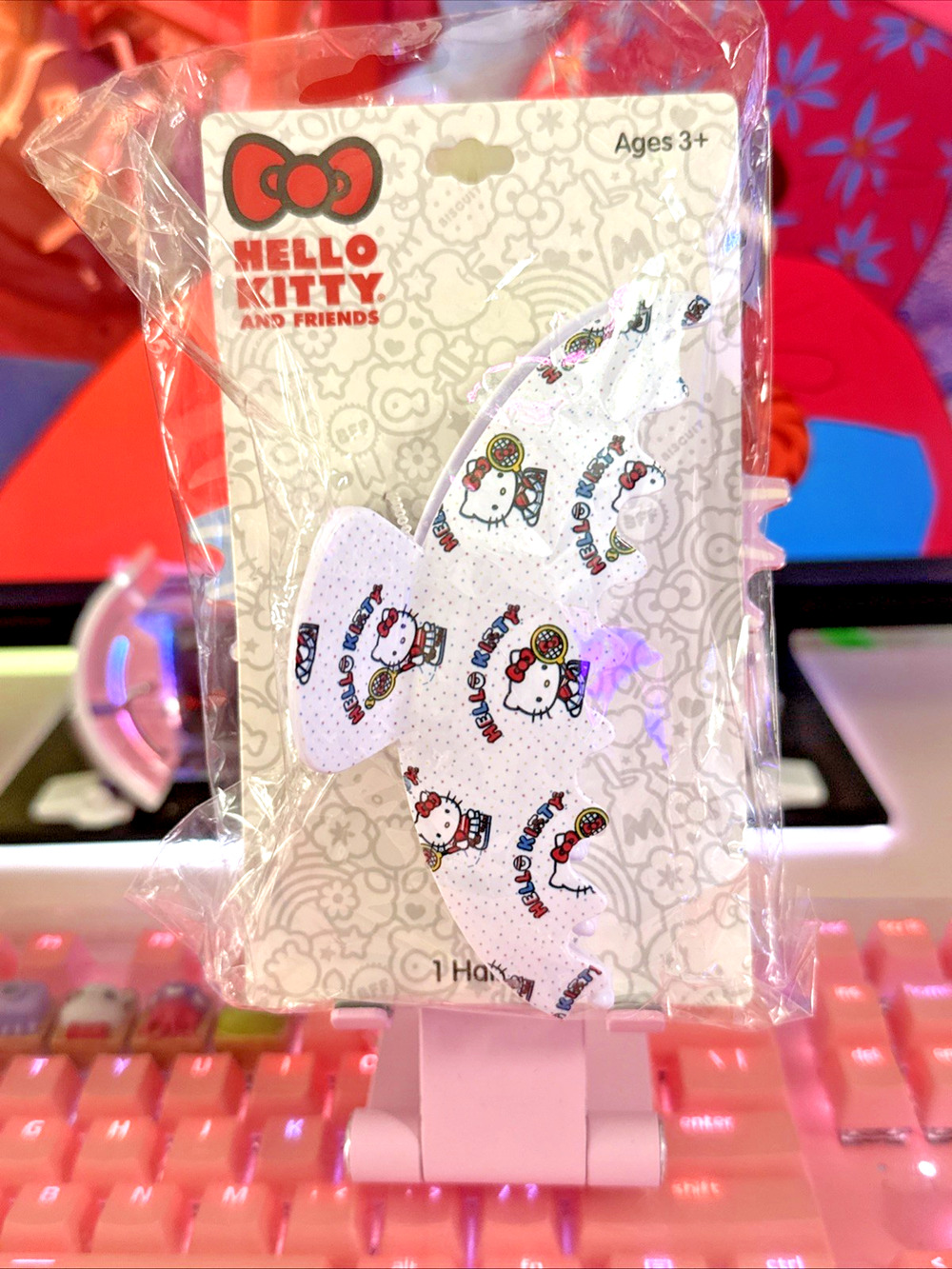 Hello Kitty Pickleball Hair Clip Claw Large White Sports 2025 Sanrio Tennis